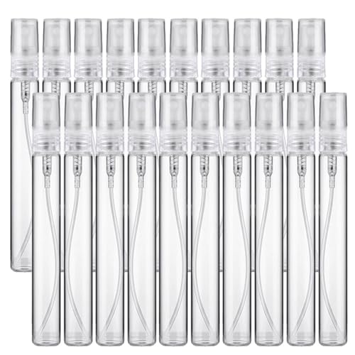 travel bottles Parfümflasche Tragbares Glas Nachfüllbares Spray Zerstäuberbehälter Frauen Pumpe Reise(16pcs,3.0ml) von HNULGVI