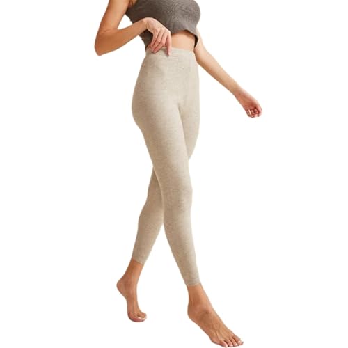 100% Kaschmir Damen Thermo Leggings Unterwäsche Unterteile Warme Unterhosen Weiche Hosen von HNVAVQ