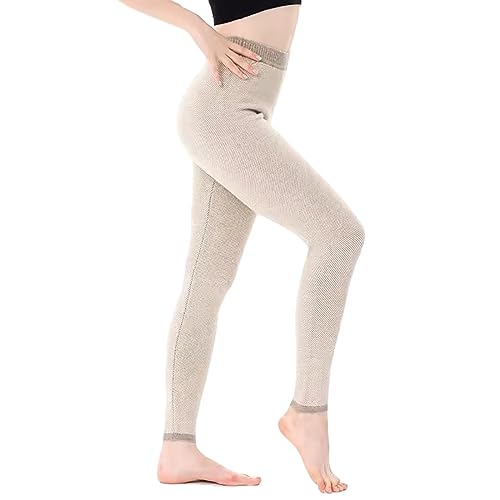 HNVAVQ 100% Kaschmir Unterhose Damen Winter Thermohose Wärme Kaschmir Leggings Funktionsunterwäsche Hose Skiunterwäsche von HNVAVQ