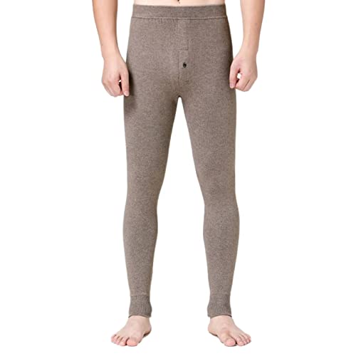 HNVAVQ Thermo-Unterhose aus 100 % Kaschmir, warme Baselayer-Hose, Leggings, Herren, Damen, Thermounterwäsche, Hose, A(men), Mittel von HNVAVQ