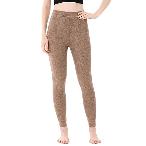 Herren Damen Leggings 100% Kaschmir Thermo Unterwäsche Warme Baselayer Hosen Leggings Hosen von HNVAVQ