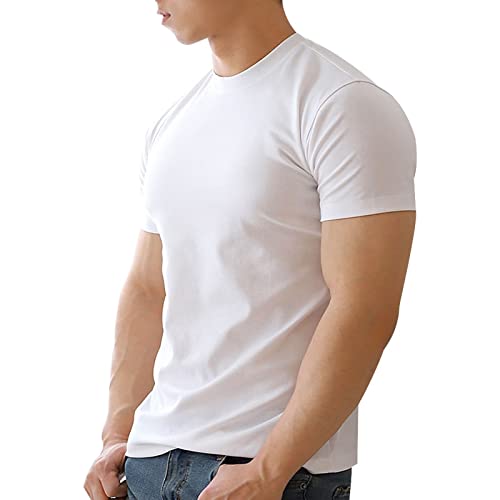 Herren Sportshirt Atmungsaktiv Laufshirt Leichte Trainingsshirt Funktionsshirt Wandershirt Sommer Schnelltrocknend Kurzarm T-Shirt für Männer von HNVAVQ