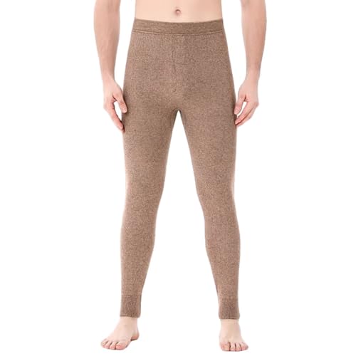 Herren Thermohose Warme Unterwäsche Unterhose 100% Kaschmir Herbst Winter Leggings von HNVAVQ