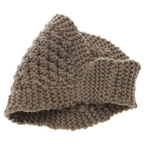 2-in-1 Damen-Ohrenschützer, gestricktes Haarband/Halswärmer, niedlich, breit, einfarbig, elastisch, Winter, hält warm, Strick-Stirnband und Haarband, Ohrwärmer und Beanies, Strickhaarbänder für Frauen von HNsdsvcd