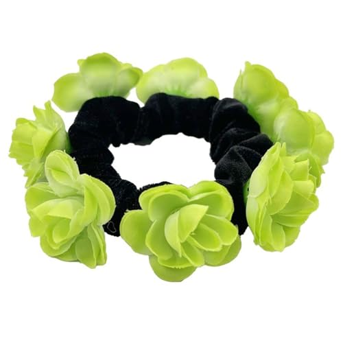 Auffällige Künstliche Blumen Scunchies Für Frauen Großer Elastischer Haare Kritziger Pferdeschwanzhalter Perfekt Für Den Täglichen Gebrauch von HNsdsvcd