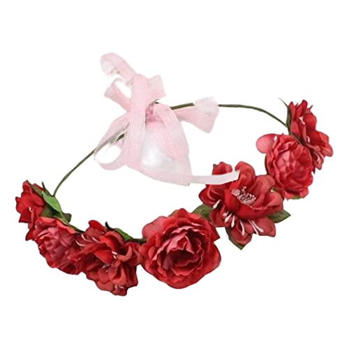 Blumenkronen, Haarkranz, Blumenstirnbänder, Damen, Brautblumenkronen für Hochzeit, Brautschmuck, Blumenkränze, Haarkranz von HNsdsvcd