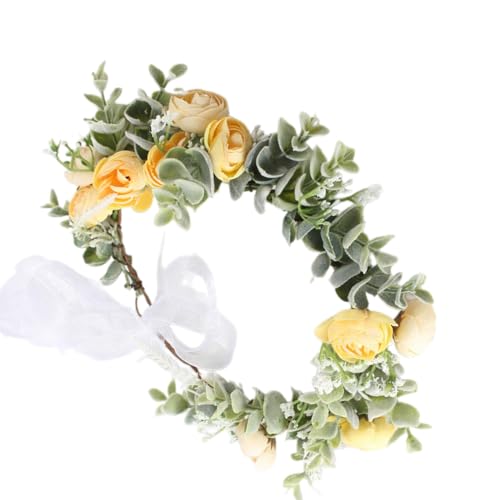 Brautblumen-Haarbänder für Hochzeit, Blumen-Haarbänder, Blumen-Haarbänder, Blumenkranz, Blumen-Haarbänder für Damen von HNsdsvcd