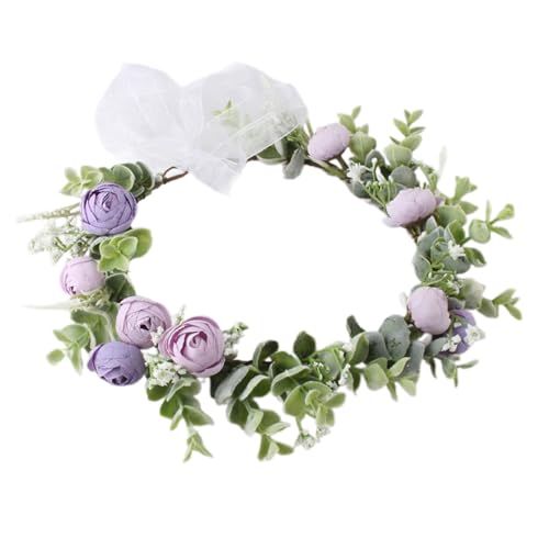 Brautblumen-Haarbänder für Hochzeit, Blumen-Haarbänder, Blumen-Haarbänder, Blumenkranz, Blumen-Haarbänder für Damen von HNsdsvcd