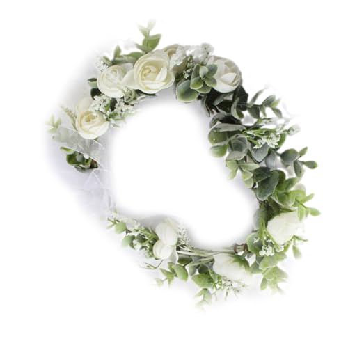 Brautblumen-Haarbänder für Hochzeit, Blumen-Haarbänder, Blumen-Haarbänder, Blumenkranz, Blumen-Haarbänder für Damen von HNsdsvcd