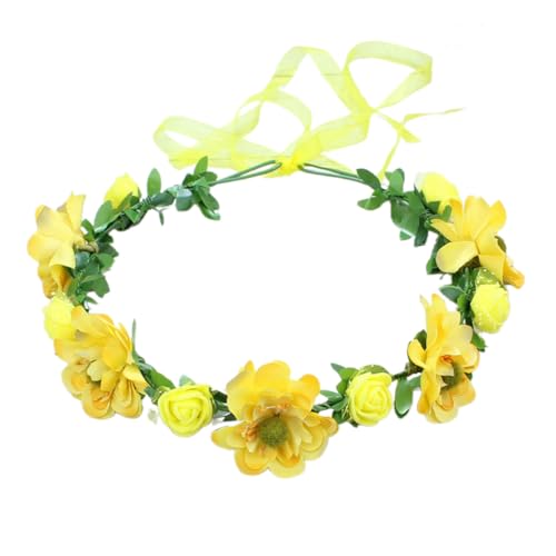 Buntes Haarband für Braut, Blume, Haarband, Blumen-Haarband, Damen, Blumengirlanden, Haarkranz für jeden Anlass, niedlicher Blumenkranz von HNsdsvcd