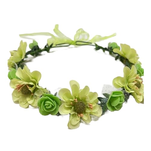 Buntes Haarband für Braut, Blume, Haarband, Blumen-Haarband, Damen, Blumengirlanden, Haarkranz für jeden Anlass, niedlicher Blumenkranz von HNsdsvcd