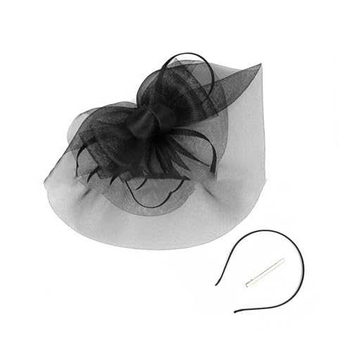 Elegante Damen-Aufführungen Feder Bowknot Haarnadel Halloween Cosplay Stirnband Mittelalter Feder Stirnband Feder Stirnbänder Rutschfest Mode für Frauen Feder Stirnband Karneval Kopfschmuck von HNsdsvcd