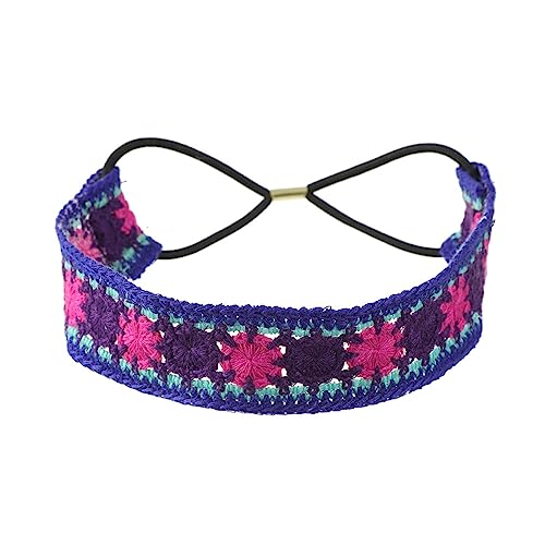 Ethnisches Damen-Haarband, hohles Blumen-Haarband, Outdoor, Camping, Foto, gehäkelt, Haarband, Frühling, Sommer, Stirnband für Reisen, Strick-Bandana, Kopftuch, Strick-Bandana, Strick-Bandana von HNsdsvcd