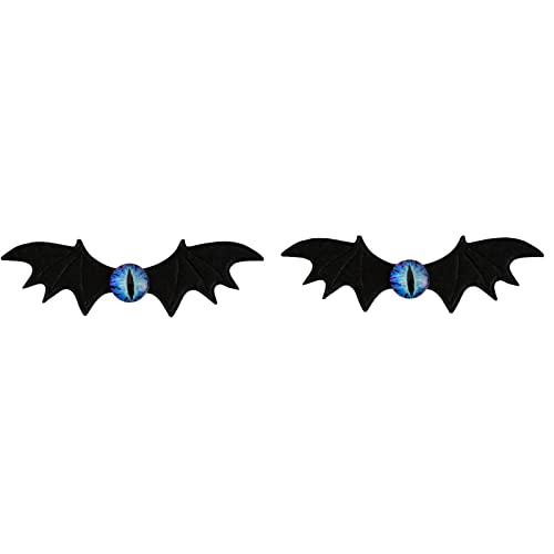 Fledermaus-Haarspange, coole große schwarze Flügel, Teufelsauge, Haarnadeln, Mädchen, dekorative Halloween-Haarschmuck, Haarspangen, Fledermausflügel, Haarspange, große Gothic-Punk-Haarschmuck für von HNsdsvcd