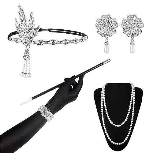 GlamorousFeather Haarschmuck, ausgefallene Feder-Kopfbedeckung, gefiedertes Stirnband, Haar-Kollektionen für Abschlussbälle und formelle Veranstaltungen, Feder-Kopfschmuck, Kostüm-Stirnband von HNsdsvcd