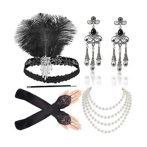 GlamorousFeather Haarschmuck, ausgefallene Feder-Kopfbedeckung, gefiedertes Stirnband, Haar-Kollektionen für Abschlussbälle und formelle Veranstaltungen, Feder-Kopfschmuck, Kostüm-Stirnband von HNsdsvcd