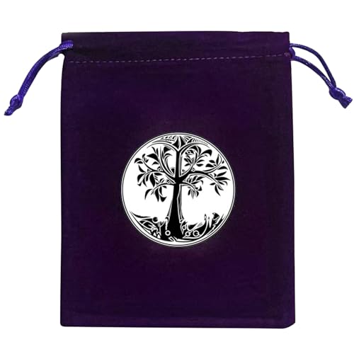 HNsdsvcd Divinations Tarotkarten-Würfeltasche, Hochzeitstasche, Tischdecke, Orakel, Kartenspiel, Tasche, Schmuckaufbewahrung, Kordelzug, Tarotbeutel, Kordelzug, Schmuckbeutel, J002 von HNsdsvcd