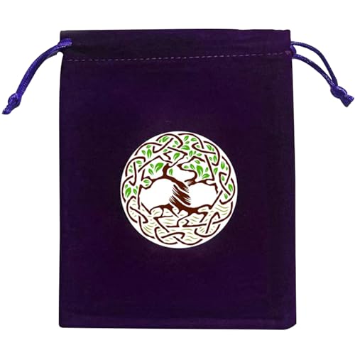 HNsdsvcd Divinations Tarotkarten-Würfeltasche, Hochzeitstasche, Tischdecke, Orakel, Kartenspiel, Tasche, Schmuckaufbewahrung, Kordelzug, Tarotbeutel, Kordelzug, Schmuckbeutel, J005 von HNsdsvcd