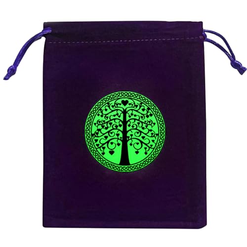 HNsdsvcd Divinations Tarotkarten-Würfeltasche, Hochzeitstasche, Tischdecke, Orakel, Kartenspiel, Tasche, Schmuckaufbewahrung, Kordelzug, Tarotbeutel, Kordelzug, Schmuckbeutel, J007 von HNsdsvcd