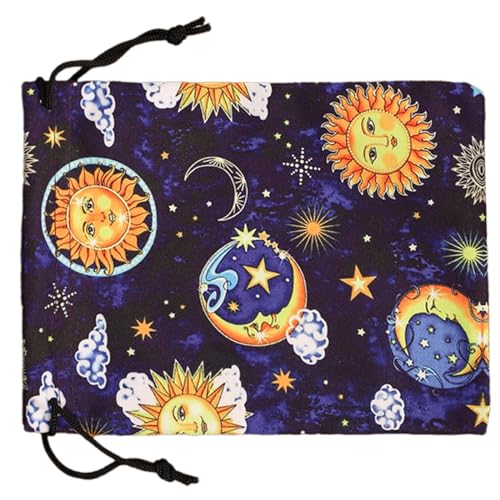 HNsdsvcd Divinations Tischdecke, Orakel, Kartendeck, Brettspiel, Tasche, Kordelzug, Schmuck, Tarotbeutel, Geschenkverpackung, Hochzeitstasche, Kordelzug, Schmuckbeutel von HNsdsvcd