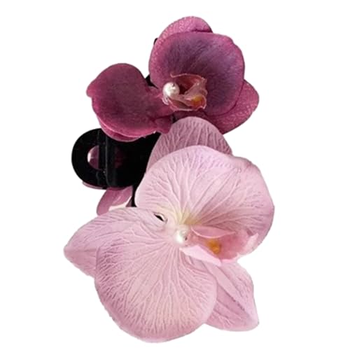 Haarklammer für Damen, künstliche Orchideen, Haarspange, Bananen-Clip, Haarklammer, Haarspangen, dekorative Haarspange, Blumen-Haarspange von HNsdsvcd