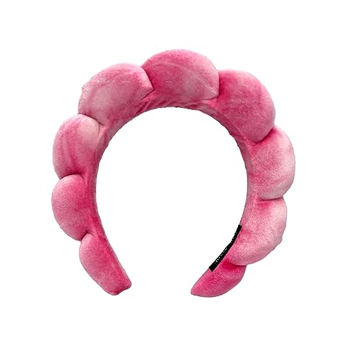 Haarreif für Frühling, Sommer, Yoga, Sport, zartes Haarband mit Batik-Design, für Damen, Teenager, Waschen, Gesicht, Haar-Accessoire, Schwamm-Haarband von HNsdsvcd