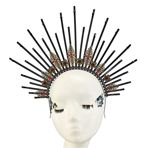 HaloCrown Stirnband mit Stacheln, HaloCrown Kopfbedeckung, Kopfbedeckung, Stirnband, Spiked-Kopfbedeckung von HNsdsvcd