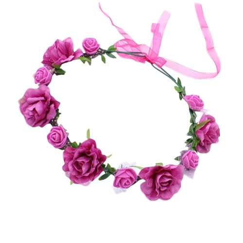 Kunstblumen-Haarband für Strand, Hochzeit, Blumen-Stirnband, Boho-Stil, Stirnband, Braut-Kopfschmuck, Damen, Hochzeit, Haarbänder für Strand von HNsdsvcd