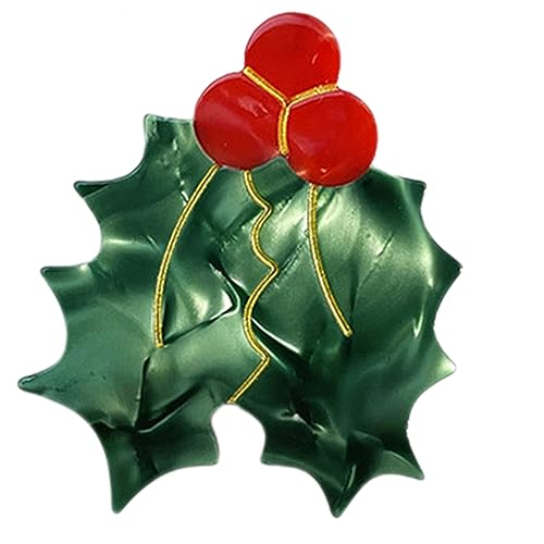 Mädchen-Brosche, Mistelzweig-Clip, Weihnachtsschmuck, Haarnadel, niedlicher Entenschnabel-Clip, Haarnadel, süßer, niedlicher Reversschmuck, Weihnachts-Haarspangen für Kinder von HNsdsvcd