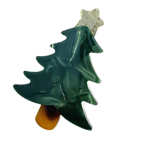 Mädchen-Brosche, Mistelzweig-Clip, Weihnachtsschmuck, Haarnadel, niedlicher Entenschnabel-Clip, Haarnadel, süßer, niedlicher Reversschmuck, Weihnachts-Haarspangen für Kinder von HNsdsvcd