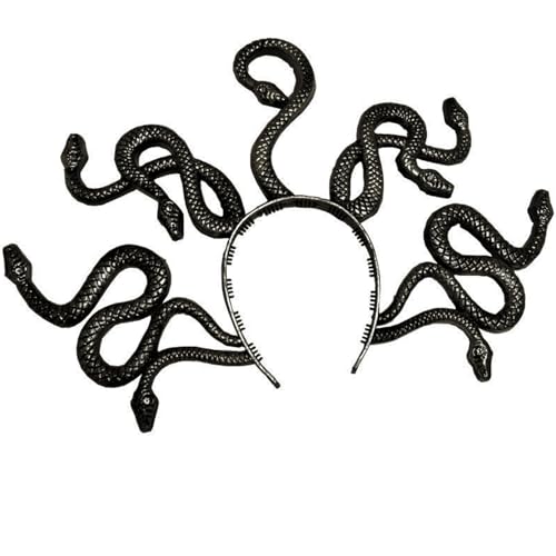 Medusas Schlangenkostüm Stirnband Medusas Kopfschmuck Halloween Cosplay Party Supplies Haarband Kostüm Requisiten Schlange Stirnband Medusas für Frauen von HNsdsvcd