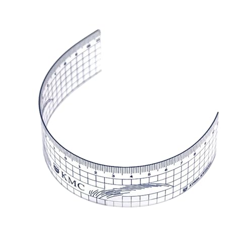 Nasenpositionierungs-Lineal für die meisten Gesichts-Augenbrauenstempel und -formungs-Kits für Mädchen und Frauen, Augenbrauenschablone, Kunststoff-Augenbrauen-Messschieber von HNsdsvcd