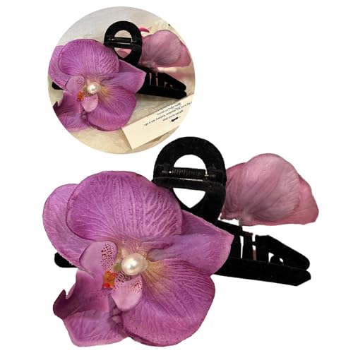 Phalaenopsis Haarklammer für Damen, Teenager, zarte Haarklammer, rutschfest, für Fotos, Haar-Accessoires, dünnes Haar, Clutcher für Damen, kleines Haar von HNsdsvcd