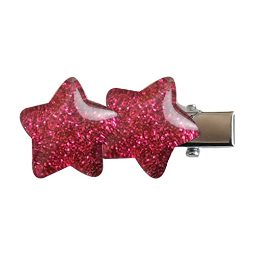 Star Barrettes Y2K Glitzerstern-Haarspange für Mädchen, Stern-Haarnadel, Kinder-Haarspangen, Entenschnabel-Clip, Haarschmuck, Clip, Stern-Haarnadel von HNsdsvcd