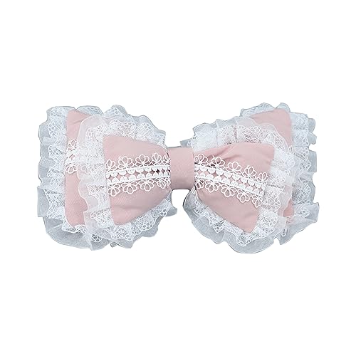 Süße Mädchen Haarnadel Cartoon Puffed Maid Bowknot Entenschnabel Clip übergroße Haarnadel Ornamente Kopfschmuck Haar Rosa von HNsdsvcd