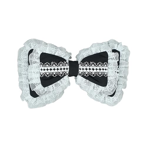 Süße Mädchen Haarnadel Cartoon Puffed Maid Bowknot Entenschnabel Clip übergroße Haarnadel Ornamente Kopfschmuck Haar Rosa von HNsdsvcd