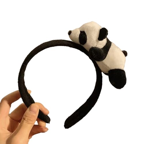 Süßes Haarseil, rutschfestes Haarband für Kinder, niedliches Panda-Haarband und Slap Armband, Brosche für Cosplay, Haarseil für Mädchen, Haarverlängerung, elastisches Haarseil, Haarseil für Zöpfe von HNsdsvcd