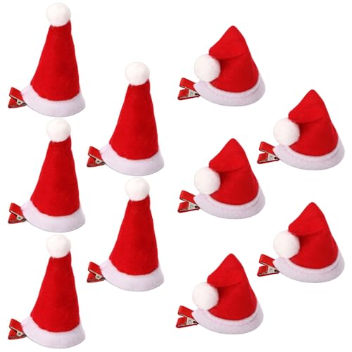 Urlaubsparty Pailletten Hut Haarspange Merry Christmas Kopfschmuck Weihnachtsmannmütze Seitliche Haarspange Urlaub Party Erwachsene Kinder Kopfschmuck Weihnachtsmütze Haarspange Haarnadel Haarschmuck von HNsdsvcd