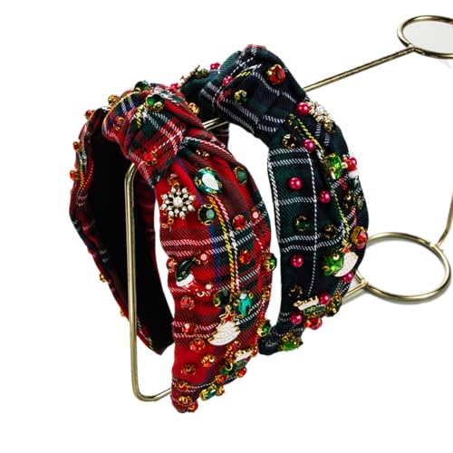 Weihnachts-Stirnband für Mädchen, süßer Strass-Charm, Haarreif, Neujahrsmotto-Party, Kopfbedeckung, festliches Kopfschmuck, Geschenk, Weihnachts-Stirnbänder, Party-Haarschmuck von HNsdsvcd