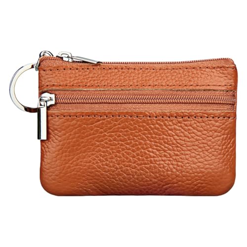 1 x Geldbörse für Kleingeld, Geldbeutel, Münzgeldbörse, Herren, Geldbeutel, Schlüsselanhänger, Geschenk für Männer, Vater, Braun, braun, Münzgeldbörse 1 x Geldbörse für Kleingeld, Geldbeutel, Münzgeldbörse, Herren, Geldbeutel, Schlüsselanhänger, Geschenk für Männer, Vater, Braun, braun, Münzgeldbörse von HOAEWAUG