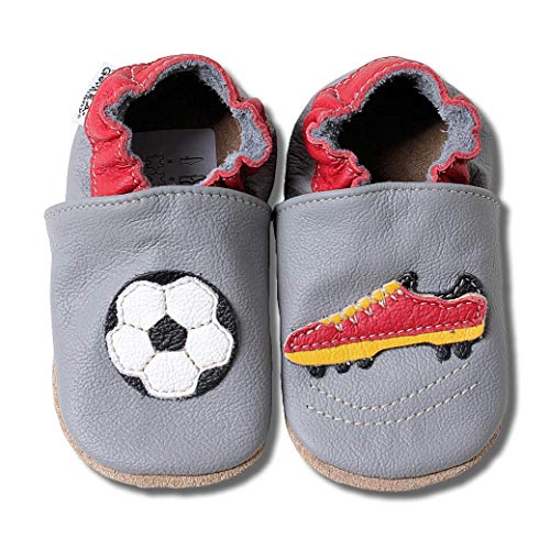 HOBEA-Germany Baby Krabbelschuhe Jungen, Schuhgröße:20/21 (12-18 Monate), Modell Schuhe:Soccer von HOBEA-Germany