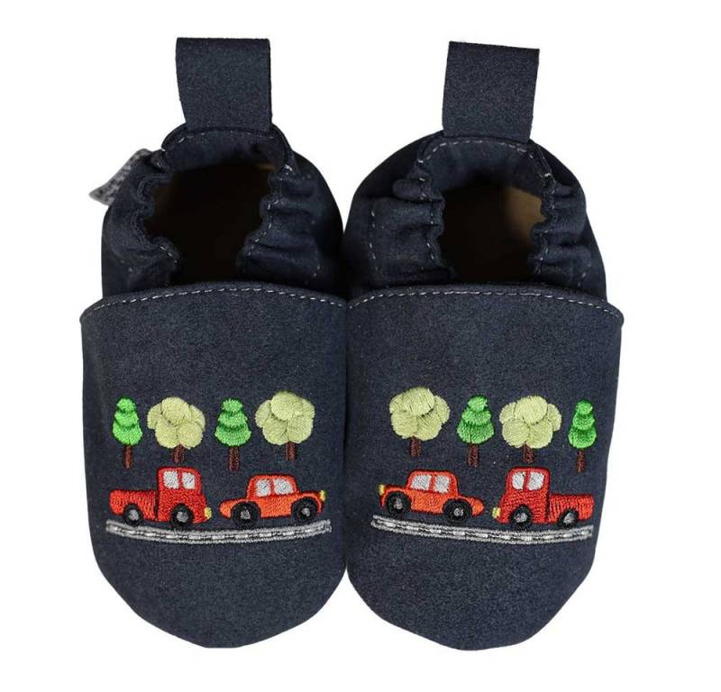 HOBEA-Germany Kinderschuhe RecyStep Autos blau 20/21 Krabbelschuh von HOBEA-Germany