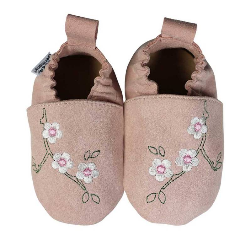 HOBEA-Germany Kinderschuhe RecyStep Kirschblüten altrosa 18/19 Krabbelschuh von HOBEA-Germany