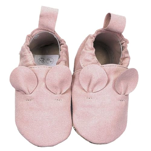 HOBEA-Germany Kinderschuhe RecyStep Mäuseohr rosa 26/27 (2½ - 3 Jahre) Gripwalksohle von HOBEA-Germany