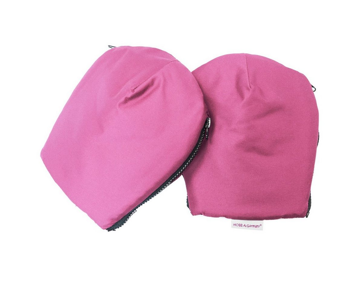 HOBEA-Germany Kinderwagen-Handwärmer Kinderwagenmuff pink, (2-St), Handmuff für den Kinderwagen, Handschuhe mit Reisverschluß von HOBEA-Germany