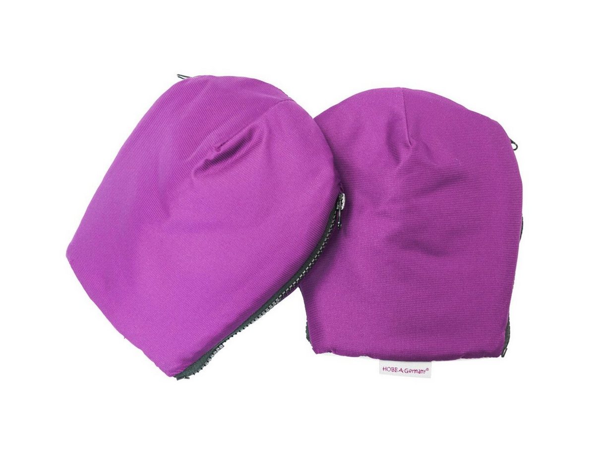 HOBEA-Germany Kinderwagen-Handwärmer Kinderwagenmuff violett, (2-St), Handmuff für den Kinderwagen, Handschuhe mit Reisverschluß von HOBEA-Germany