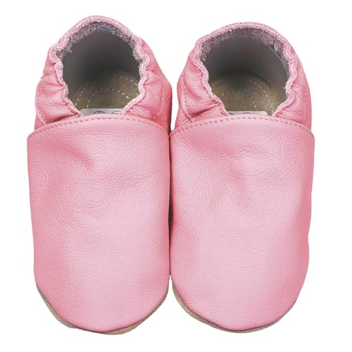 HOBEA-Germany Kitaschuhe Safestep, Kinderhausschuhe, Lederschuhe (rosa, 30/31 EU) von HOBEA-Germany