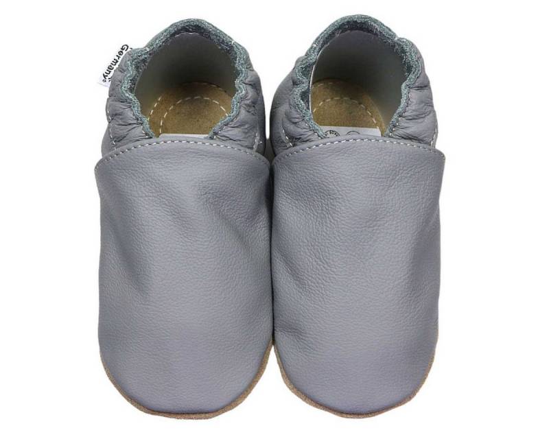 HOBEA-Germany Kitaschuhe dunkelgrau 20/21 (12 - 18 Monate) Kautschuksohle Lauflernschuh von HOBEA-Germany