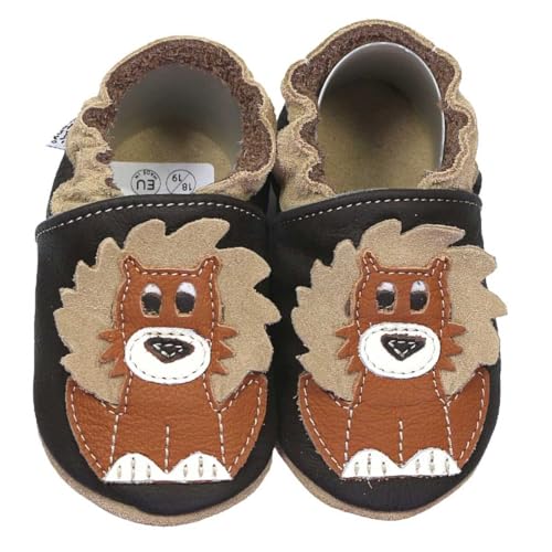 HOBEA-Germany Lauflernschuhe Löwe Dunkelbraun 22/23 (1½ - 2 Jahre) von HOBEA-Germany