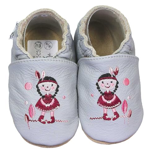 HOBEA-Germany Lauflernschuhe Mädchen grau 22/23 (1½ - 2 Jahre) von HOBEA-Germany
